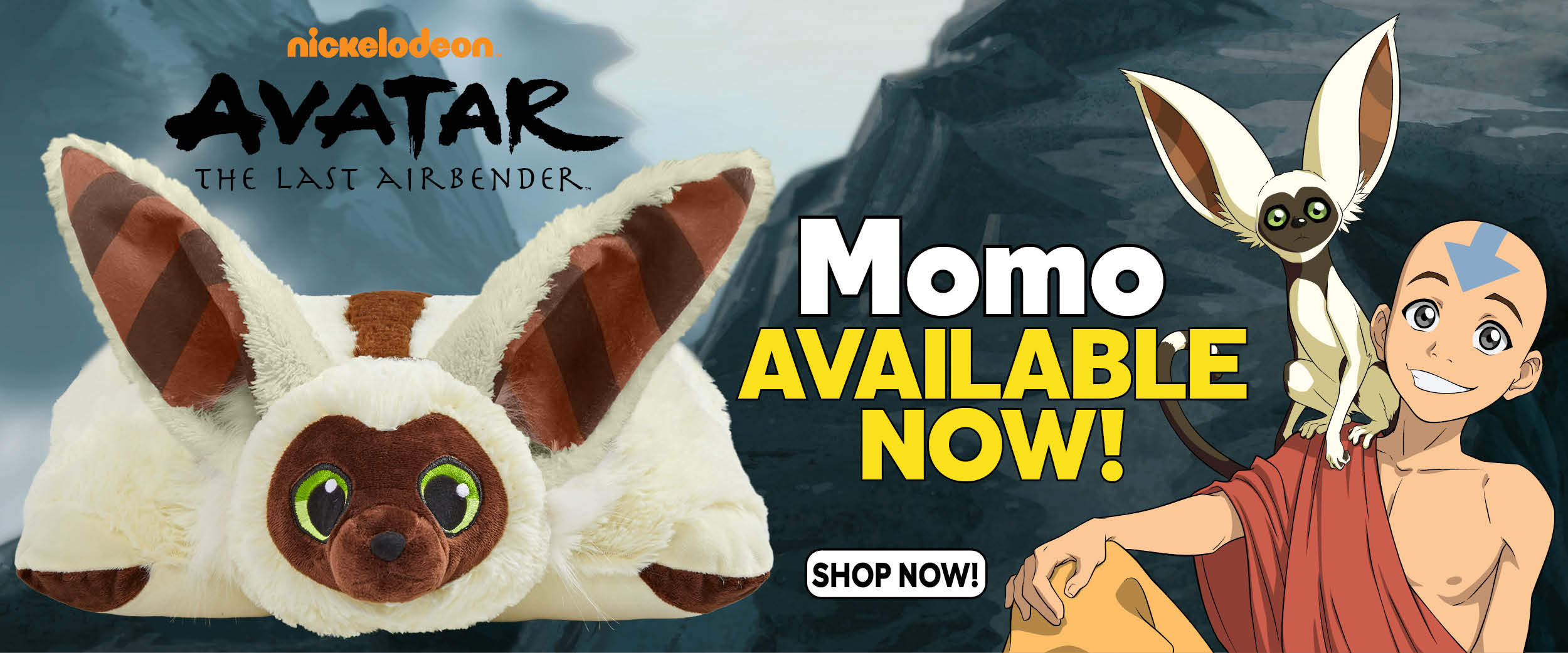 Momo Pillow Pet from Avatar the Last Airbender available now! Shop now!