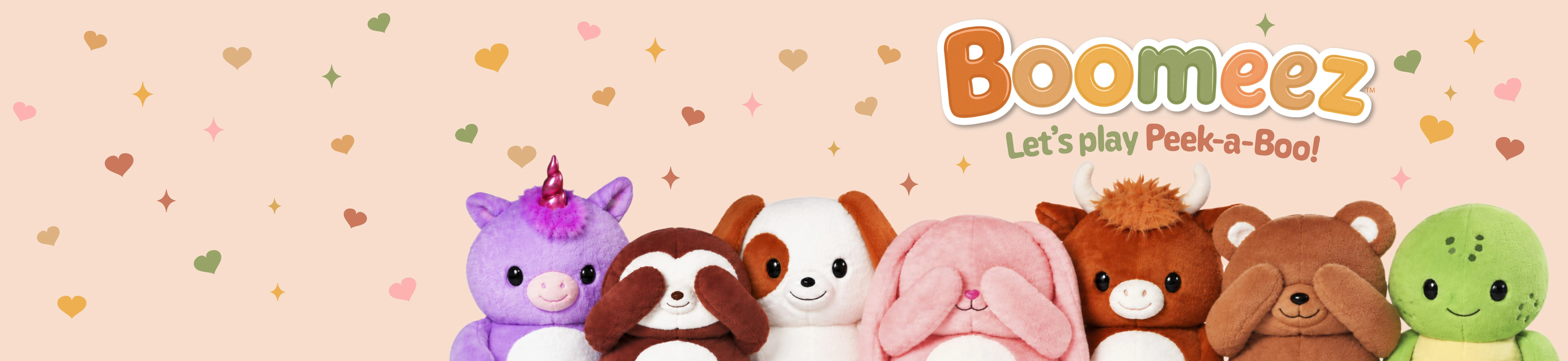 Boomeez Let's Play Peek-A-Boo The newest plushies from Pillow Pets!