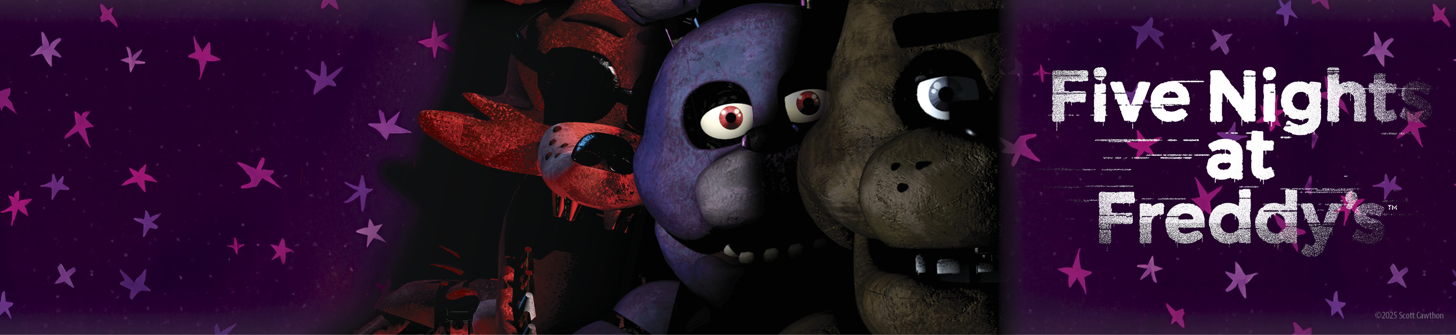 Image of the Five Nights at Freddy's characters Freddy, Foxy and Bonnie