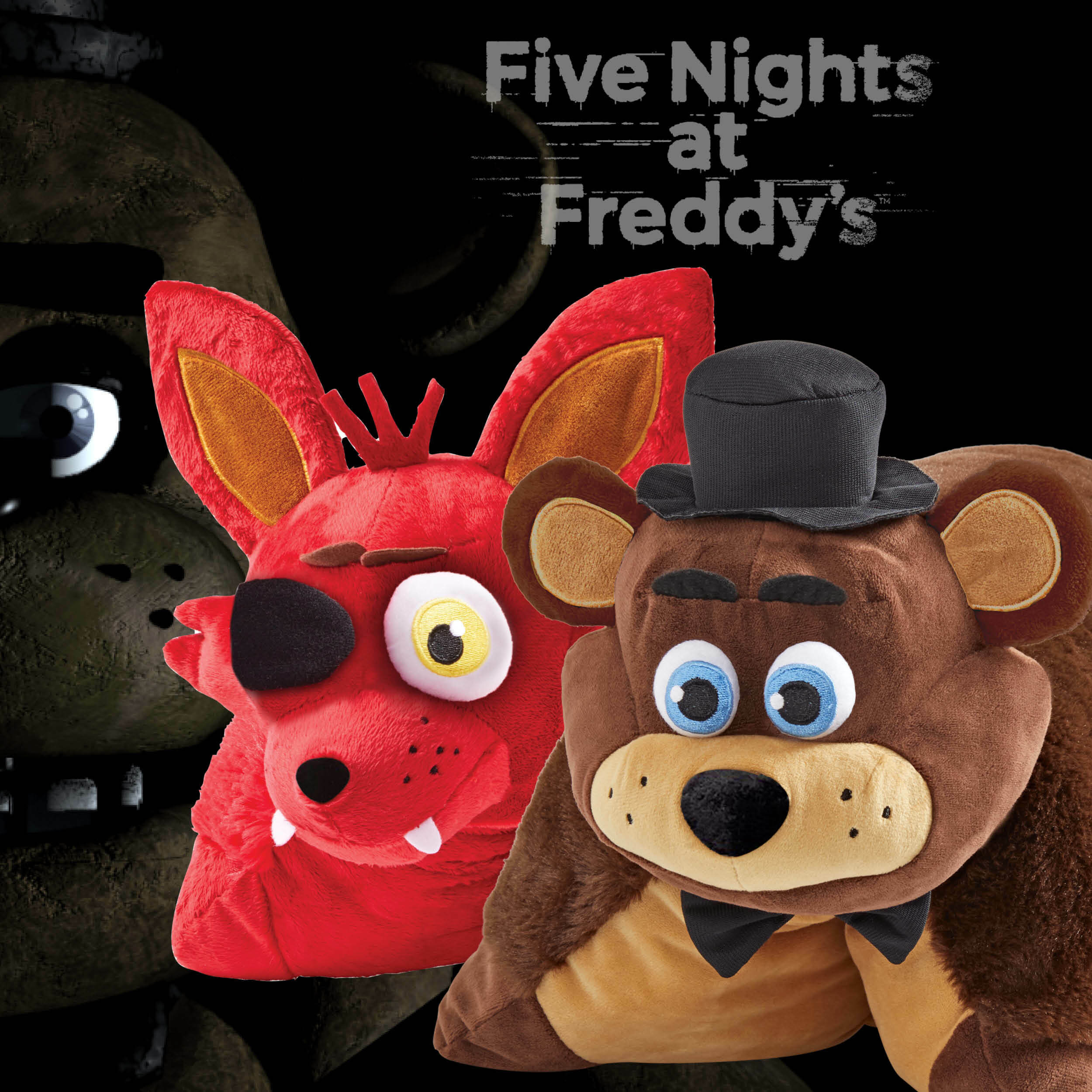 Click here to shop Five Nights at Freddys Pillow Pets.