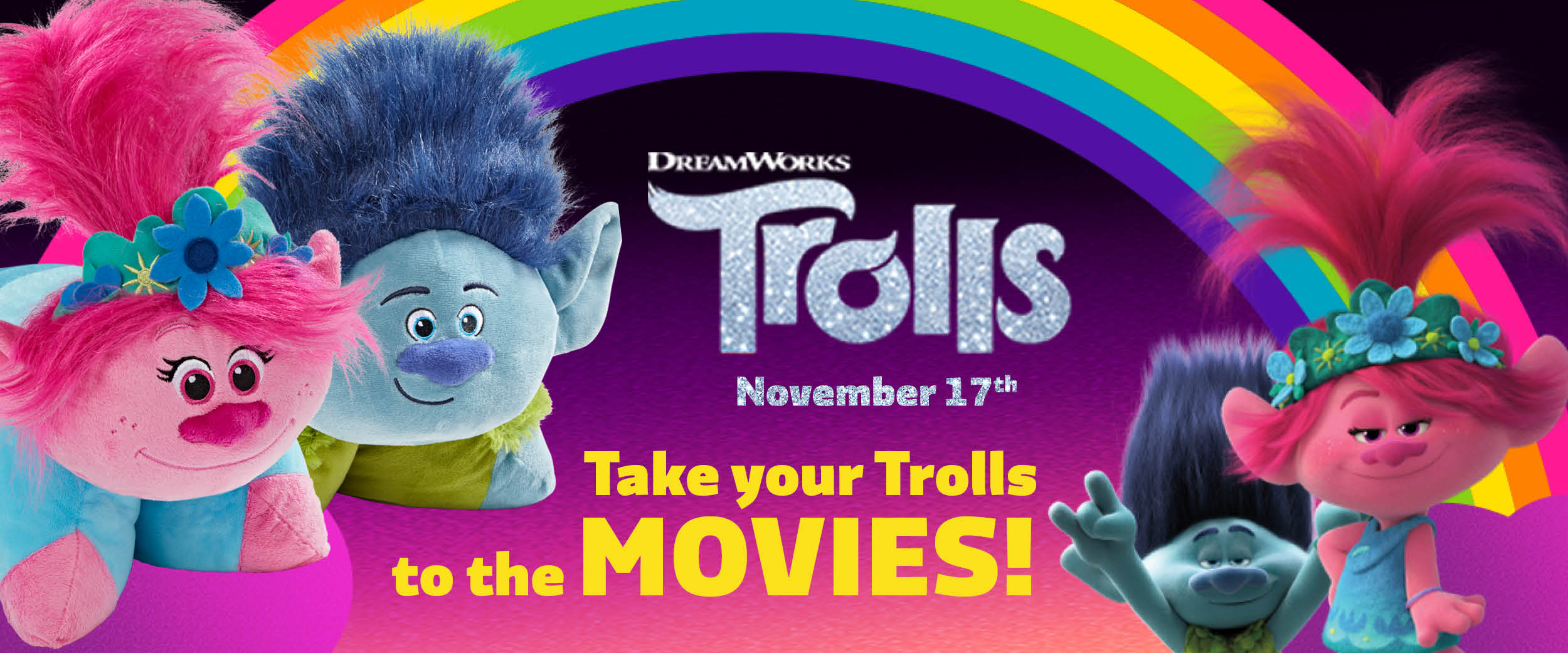 Click here to shop Trolls Pillow Pets