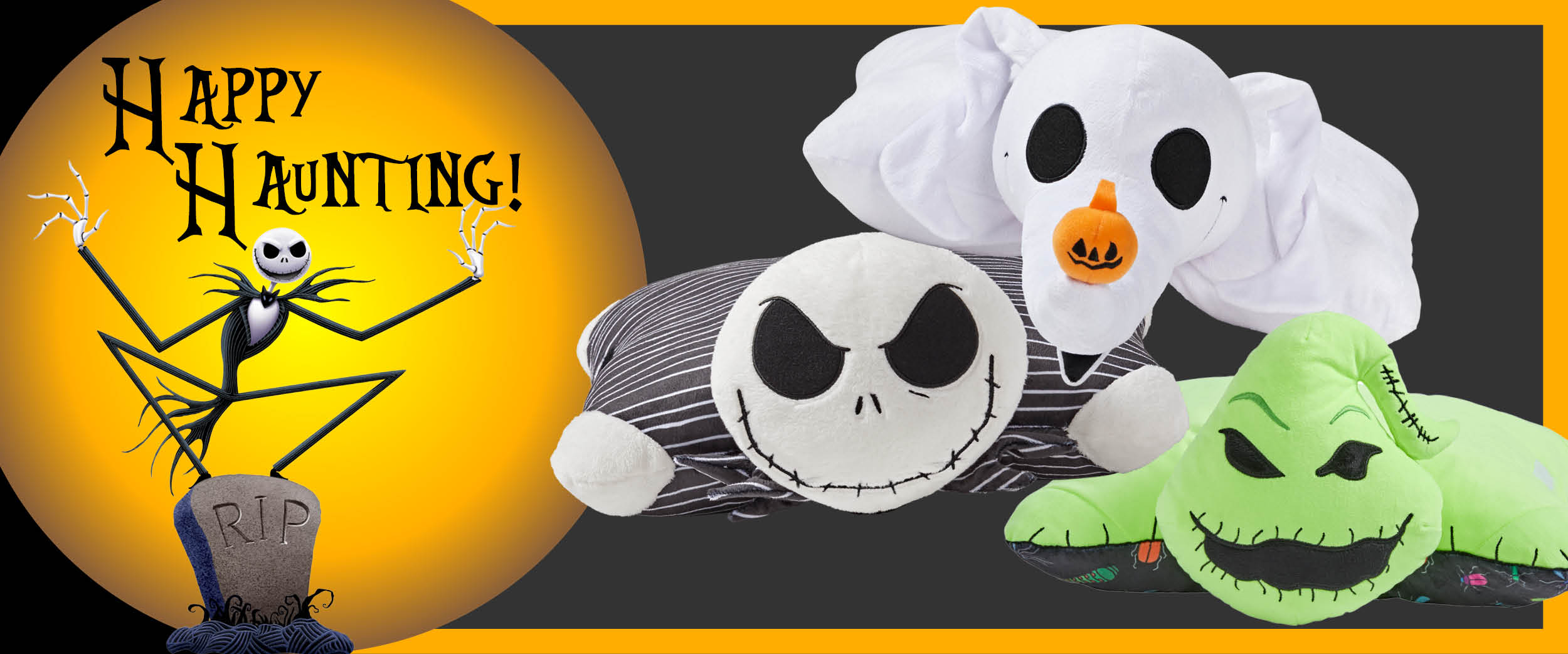 Happy Haunting! Click here to shop The Nightmare Before Christmas Pillow Pets!