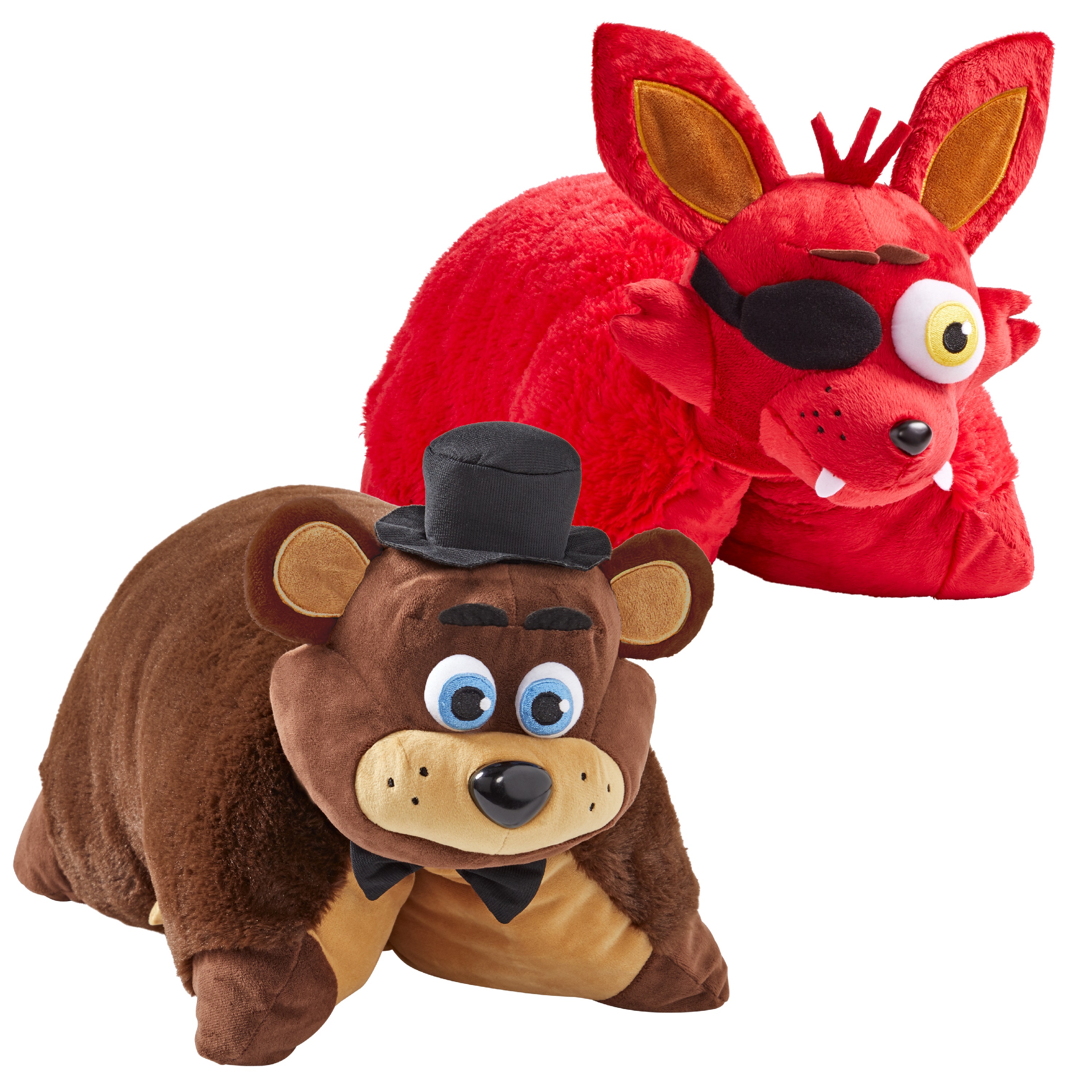 Official STRIKER FNAF Freddy Fazbear and Foxy Pillow Pet Combo