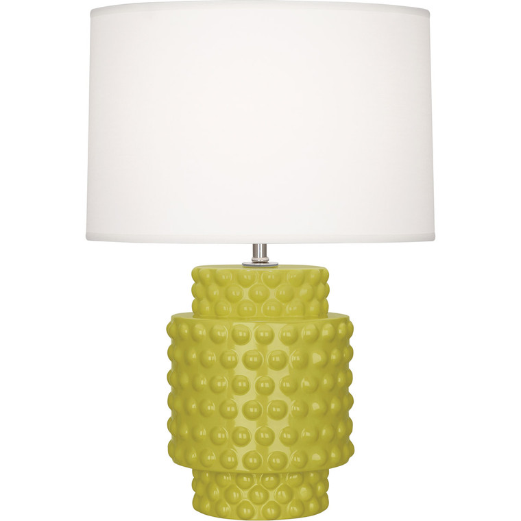 Robert Abbey Citron Dolly Accent Lamp in Citron Glazed Textured Ceramic CI801