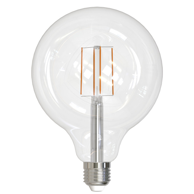 Bulbrite: 776879 Filaments: Fully Compatible Dimming - Clear G16, G25, G40 Watts: 8.5 (4 Pack)