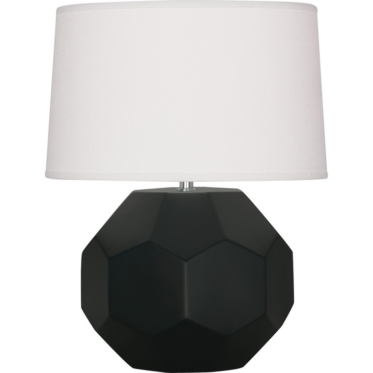 Robert Abbey Matte Obsidian Franklin Table Lamp MOS01
