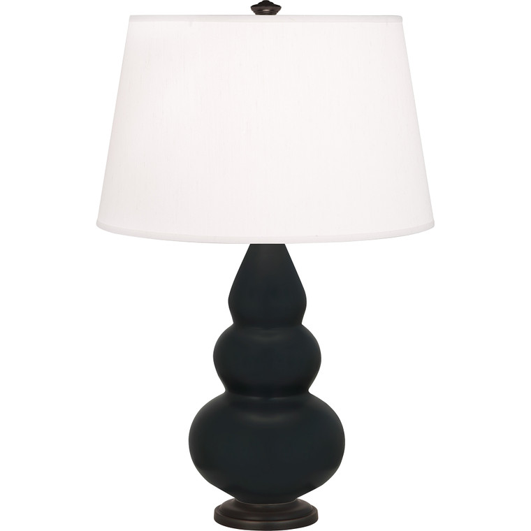 Robert Abbey Matte Obsidian Small Triple Gourd Accent Lamp MOS31