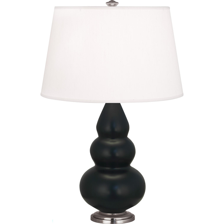 Robert Abbey Matte Obsidian Small Triple Gourd Accent Lamp MOS32