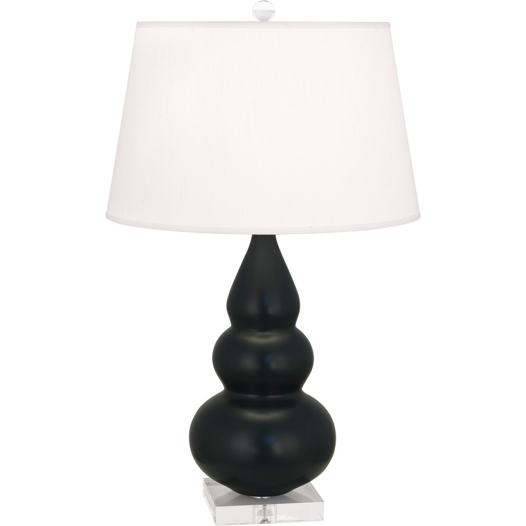 Robert Abbey Matte Obsidian Small Triple Gourd Accent Lamp MOS33