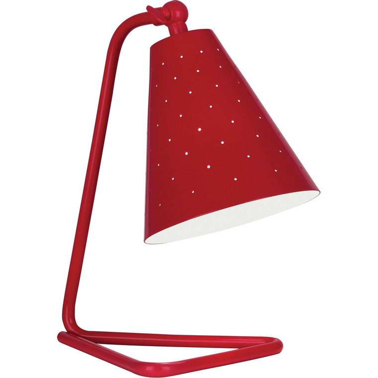 Robert Abbey Pierce Accent Lamp in Ruby Red Gloss Finish