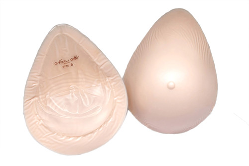 Nearly Me Style #365 Extra Lightweight Full Oval Silicone Breast Form Prosthesis with Flowable Gel Back