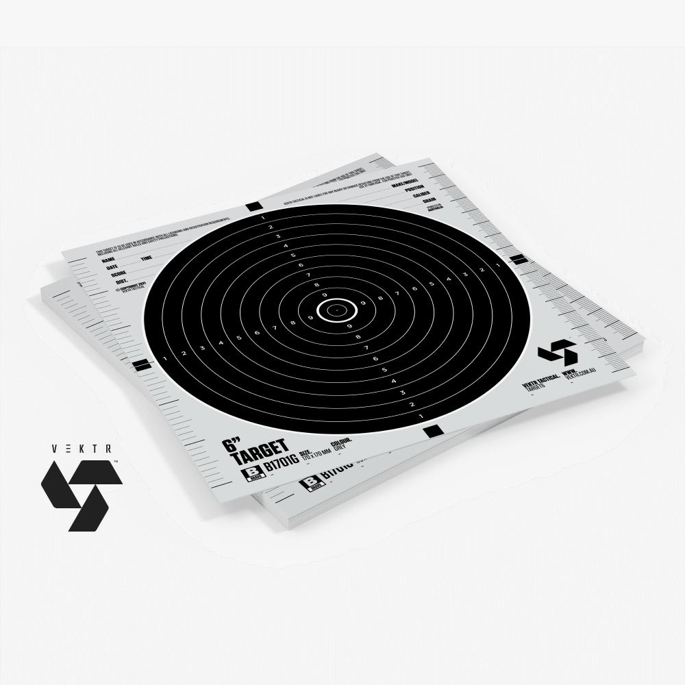 VEKTR 6 INCH TARGET 25PK - SKU: B1701G - Safari Firearms