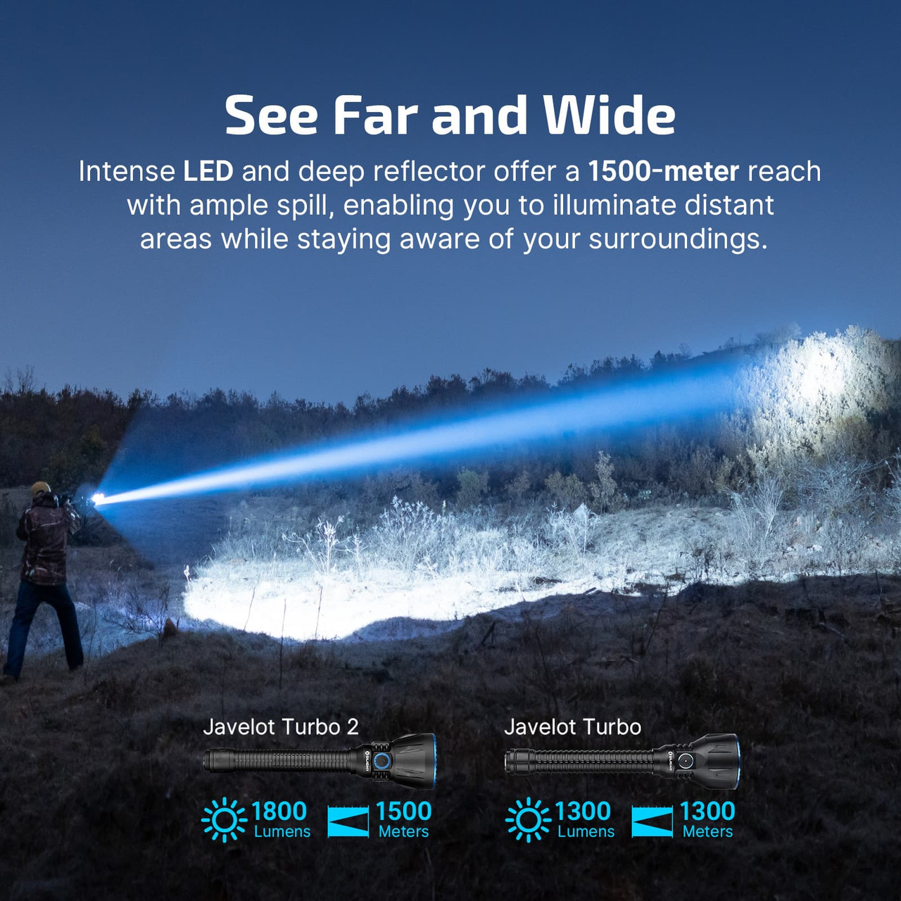 Olight Javelot Turbo 2 Torch Hunter's Kit - SKU: JAVELOT-TURBO-2-KIT ...
