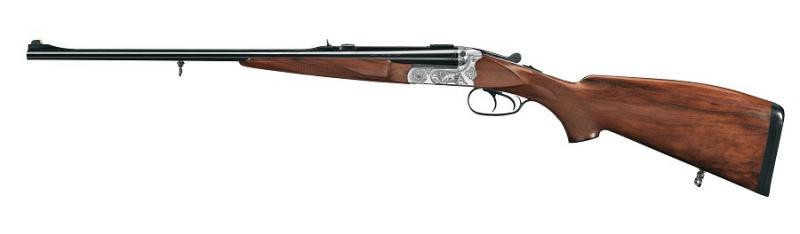 MERKEL - Merkel 141E side-by-side Rifle in 9.3x74R with game scene