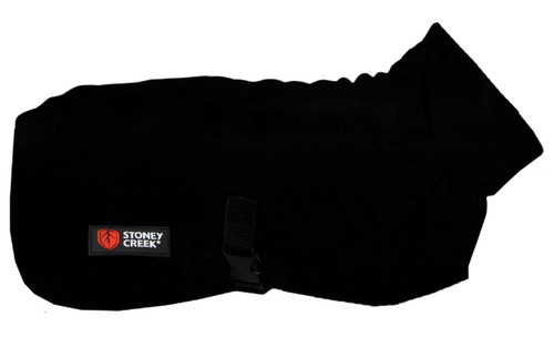 STONEY CREEK JONES DOG COAT FLEECE BLACK - SKU: JDBK-XL STONEY CREEK JONES DOG COAT FLEECE BLACK - SKU: JDBK-XL