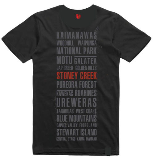 STONEY CREEK HOT SPOTS TEE BLACK - SKU: HBM-7404-THS-7XL