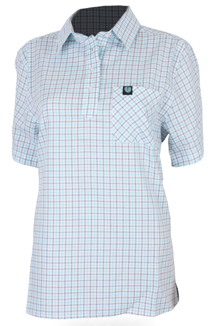 STONEY CREEK WOMENS CHECKCHICK SHIRT TURQUOISE - SKU: 1679-18