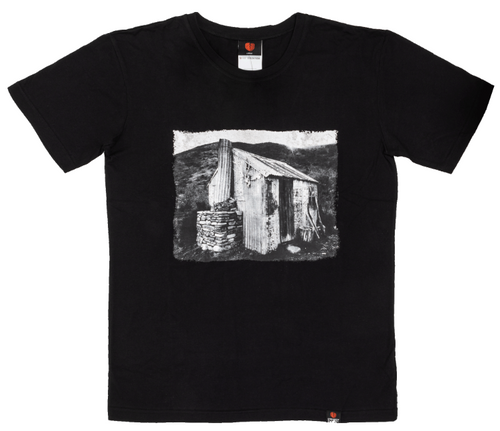 STONEY CREEK MENS HUNTING HUT TEE BLACK - SKU: LBM-8104-THH-3XL
