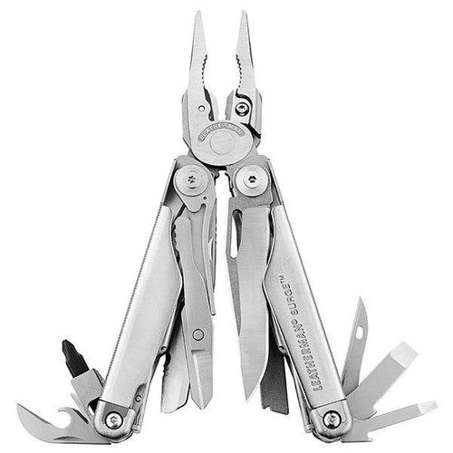 LEATHERMAN SURGE W/BUTTON NYLON SHEATH - CLAM - SKU: YL830167