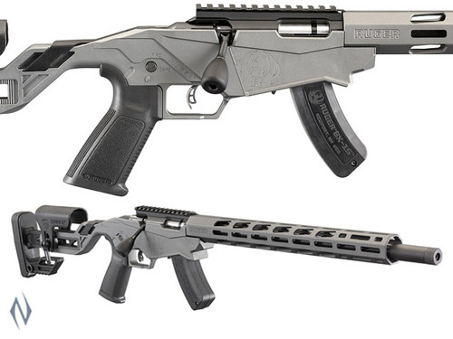 NSW RUGER PRECISION RIMFIRE RIFLE 22LR 18" 10 SHOT TACTICAL GREY PINNED - SKU: RPR22LR10GRYPIN