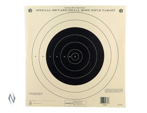 CHAMPION TARGET NRA TQ 4 100YD SINGLE BULLSEYE 100 PACK - SKU: CH40777