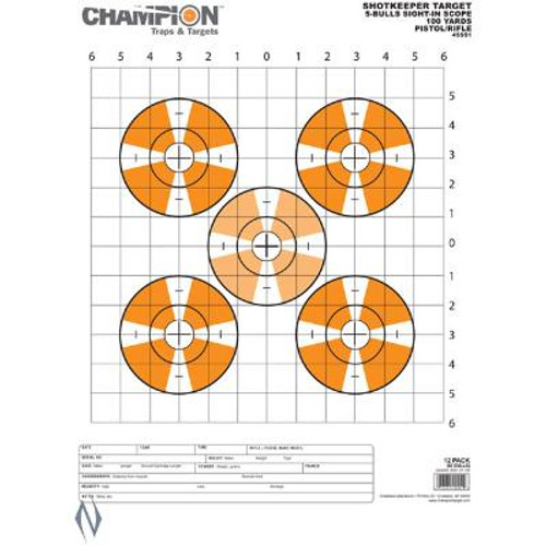 CHAMPION TARGET SHOTKEEPER SIGHT IN SC LARGE 12 PACK - SKU: CH45551