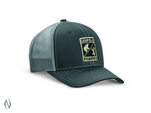 LEUPOLD L OPTIC TRUCKER CAP BLACK / CHARCOAL OS - SKU: LE170580 - Size: Large