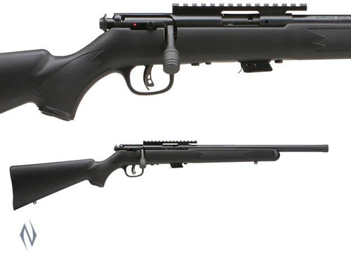 SAVAGE MKII 22LR FVSR BLUED SYNTHETIC VARMINT THREADED 16.5 INCH - SKU: MKIIFVSR