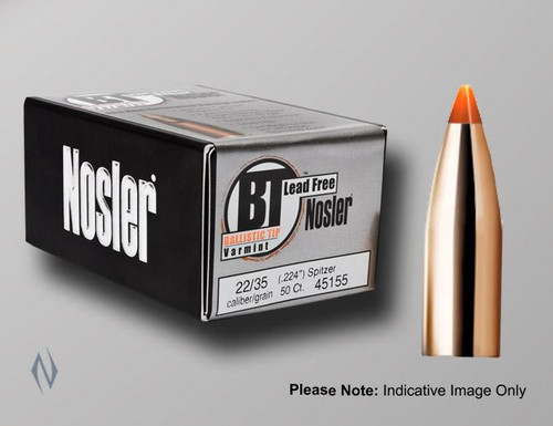 NOSLER 224 50GR BALLISTIC TIP LEAD FREE 100PK - SKU: NBLF2250