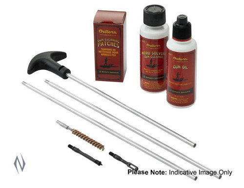 OUTERS RIFLE CLEANING KIT ALUMINIUM ROD CLAM PACK 270 CAL - SKU: OUT96221