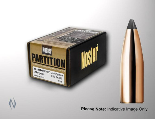 NOSLER 308 150GR PARTITION 50PK - SKU: PT30150