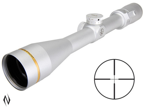 LEUPOLD VX-3HD CUSTOM 4.5-14X40 CDS ZL CERAKOTE MATTE SILVER DUPLEX - SKU: LE180619SL