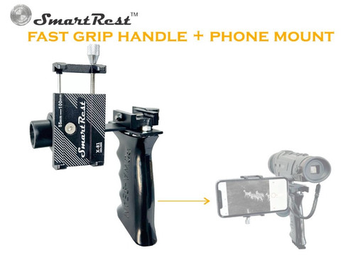 SMART REST Fast Grip Handle + Phone Mount  - SKU: SRFPM