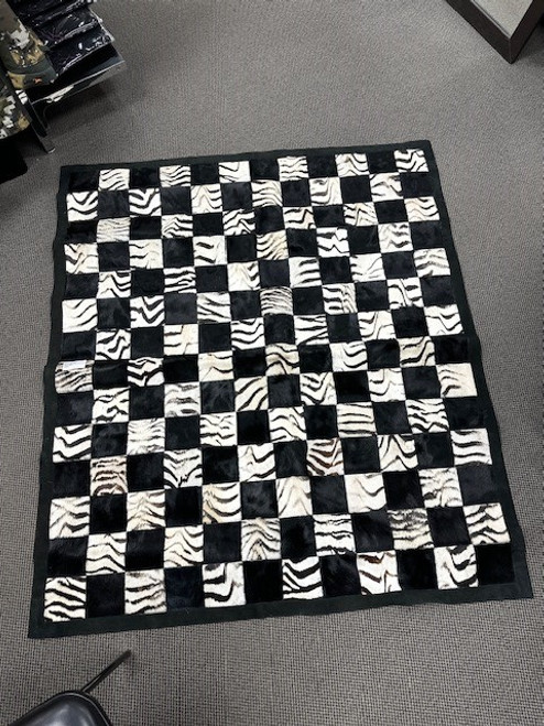 BLUE WILDEBEEST SKIN HIDE RUG