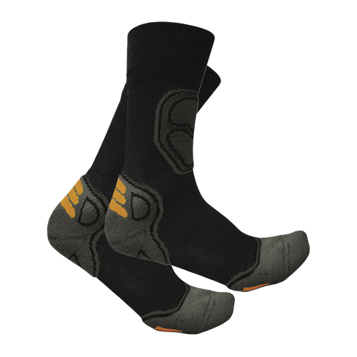 SPIKA ALPINE SOCK - ADULT - BLACK - MEDIUM (9-11) - SKU: HCM-APB-3A3