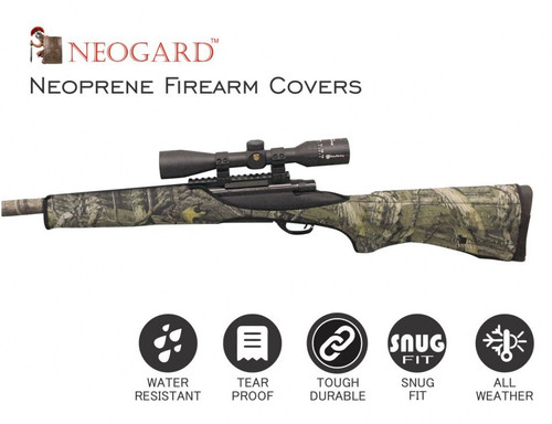 NEOGARD - NEOPRENE BOLT ACTION LARGE RIFLE COVER IN CAMO - SKU: NEOLRC C