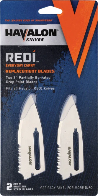 HAVALON REDI PARTIALLY SERRATED BLADE TWIN PACK - SKU: HSCPS2
