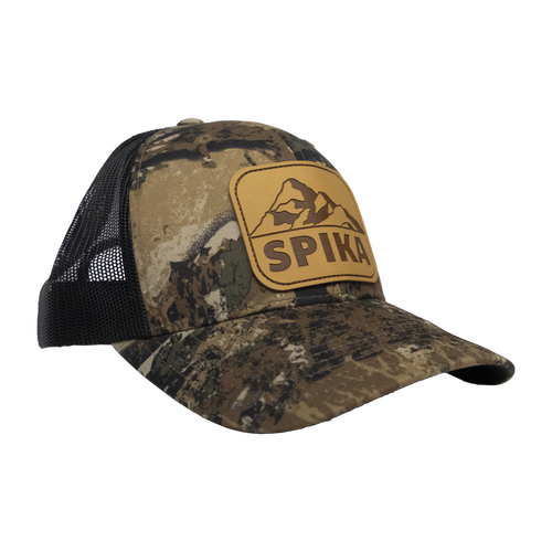 SPIKA PATCH TRUCKER CAP- MOUNTAIN- CAMO/BLACK- SKU: GOTC-MACB-3A0