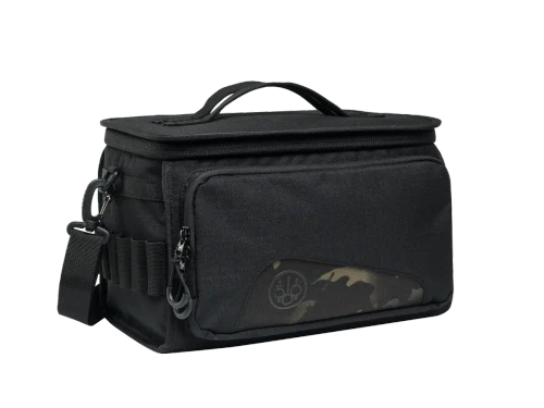 BERETTA 500 years Cartridge Bag 150 Black & Multicam® Black - SKU: BS812T226209V2