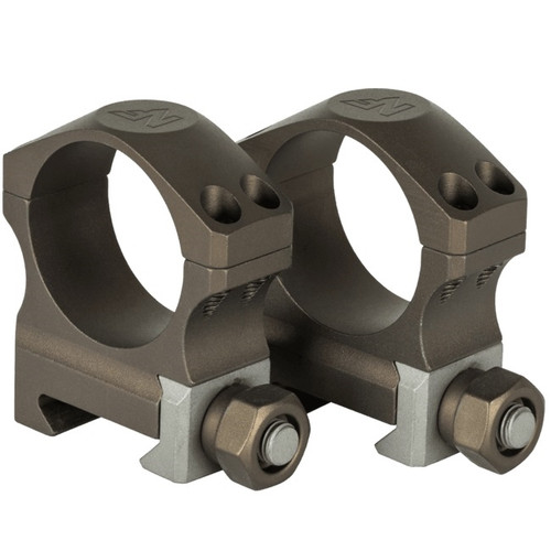 NIGHTFORCE XTRM 1in Medium 34mm Ultralite 6 Screw Dark Earth Ring Set - SKU: A679