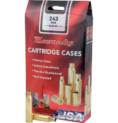 HORNADY - BULK CASE 243 UNPRIMED (2000/CASE) - SKU: H8620B