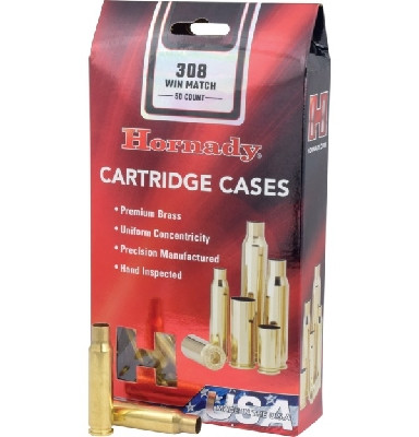 HORNADY - BULK CASE 308 WIN MATCH UNPRIMED (2000/CASE) - SKU: H8661B