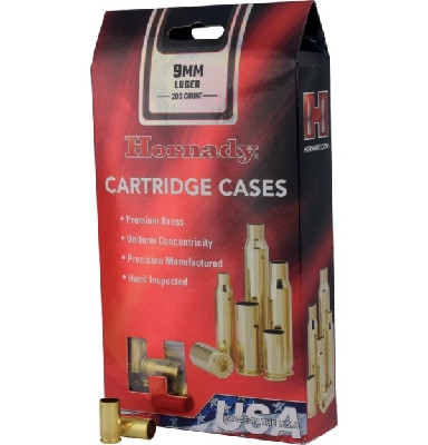 HORNADY - BULK CASE 9MM LUGER UNPRIMED (6000/CASE) - SKU: H8722B