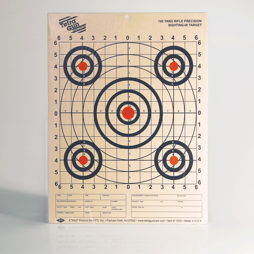 precision rifle sighting adjustment table