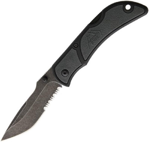 OUTDOOR EDGE Chasm 3.3IN Semi Serrated Edge Gray - SKU: OE-CHY-33S