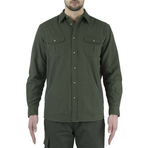 Flannel Overshirt Green&Beige 2XL - SKU: LUA5-7566-0716/2XL - Size: 2XL