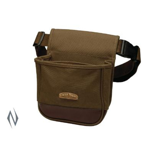 UNCLE MIKES DELUXE SHOT SHELL POUCH CANVAS BROWN - SKU: UM42140