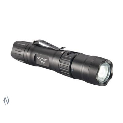 PELICAN TORCH 7100 LED TACTICAL RECHARGEABLE 695 LUM 1 X AA - SKU: P7100B