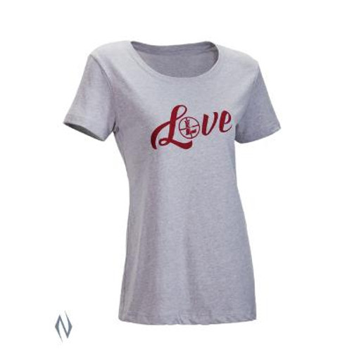 LEUPOLD WOMENS SS LOVE T-SHIRT GREY HEATHER MED - SKU: LE170555 - Size: Medium