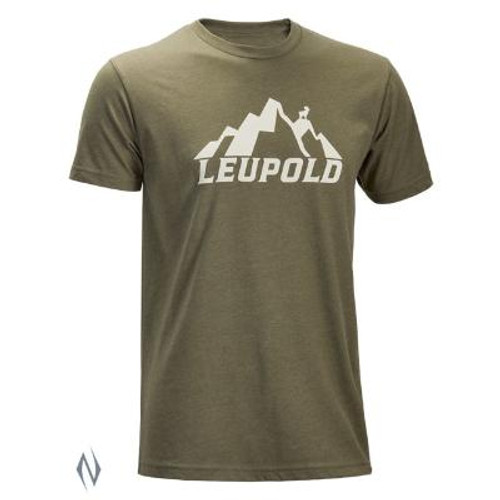 LEUPOLD SS MT LEUPOLD T-SHIRT LT. OLIVE LGE - SKU: LE170519 - Size: Large